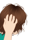 手ぐしをするとひっかかる