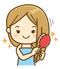 1.ブラッシング&お湯で予洗い