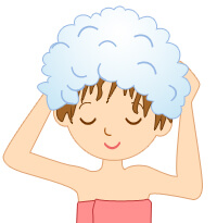 3.マッサージしながらシャンプーする